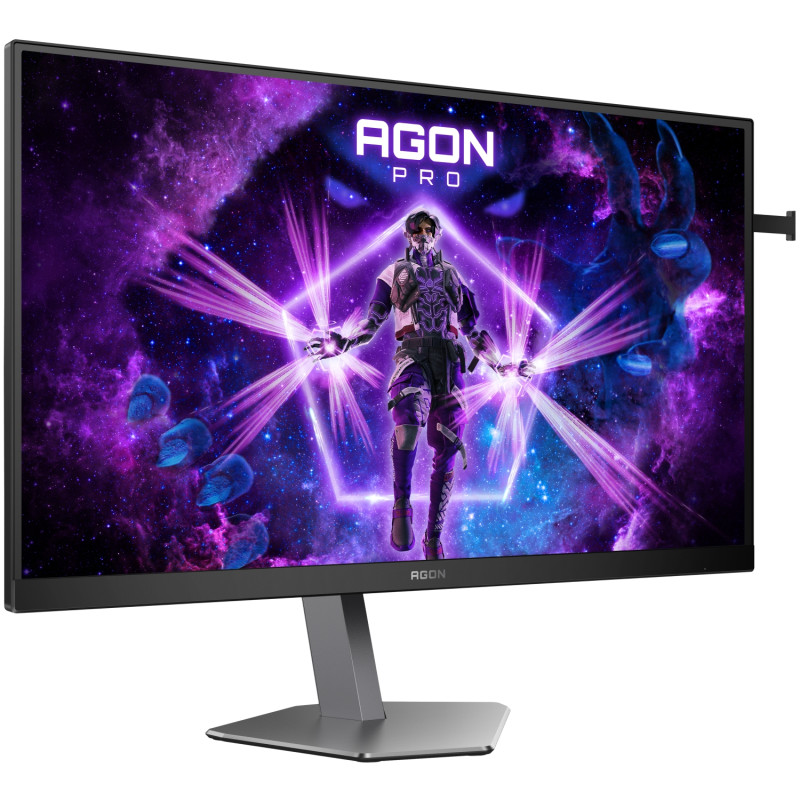 TFT 27" AOC AG276FK, Fast IPS, 520Гц, 2хHDMI, DP, HAS, Pivot, чорно-сірий