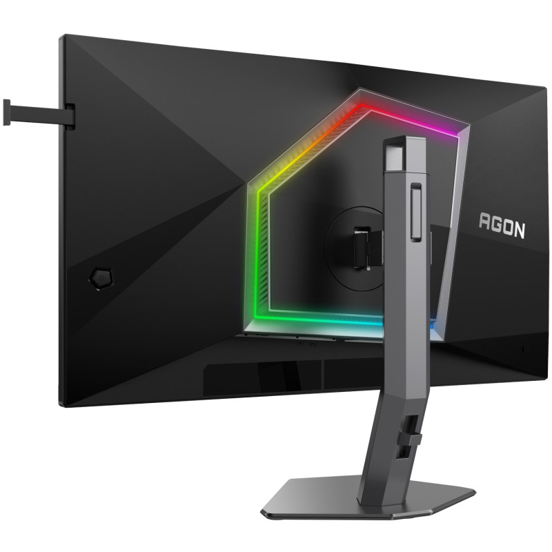 TFT 27" AOC AG276FK, Fast IPS, 520Гц, 2хHDMI, DP, HAS, Pivot, чорно-сірий