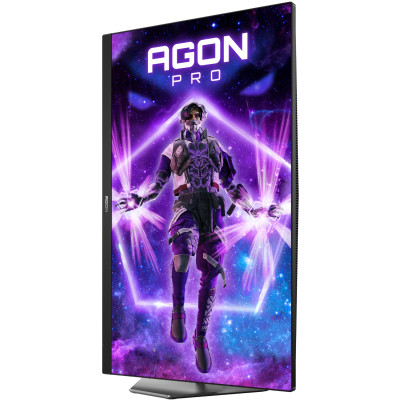 TFT 27" AOC AG276FK, Fast IPS, 520Гц, 2хHDMI, DP, HAS, Pivot, чорно-сірий