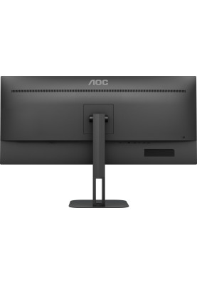 TFT 34" AOC U34V5C/BK, WQHD, VA, 100Гц, 1мс, HDMI, DP, USB-C, USB-hub, HAS, колонки, чорний