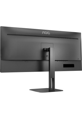 TFT 34" AOC U34V5C/BK, WQHD, VA, 100Гц, 1мс, HDMI, DP, USB-C, USB-hub, HAS, колонки, чорний