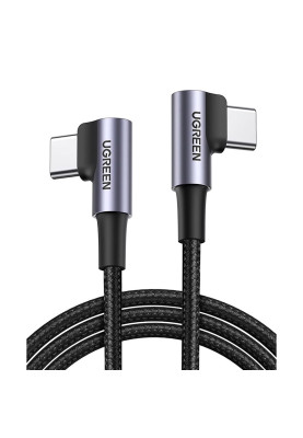 Кабель USB 2.0 Type-C M-M, 2 м, (20V/3A), (60W) Чорний, Aluminum Case with Braided US323 UGREEN