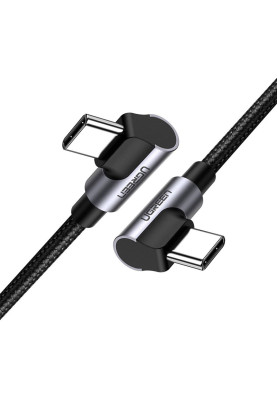 Кабель USB 2.0 Type-C M-M, 2 м, (20V/3A), (60W) Чорний, Aluminum Case with Braided US323 UGREEN