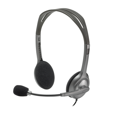 Гарнітура Logitech H110 Headset Stereo, 2х3,5мм, Grey