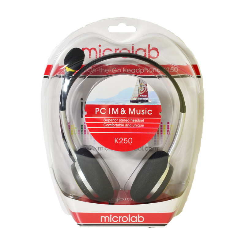 Навушники з мікрофоном  Microlab K250