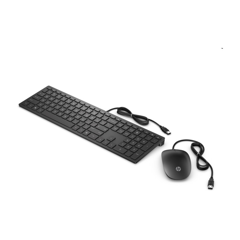 Комплект дротовий HP Pavilion 400 мишка і клавіатура, USB-A, чорний