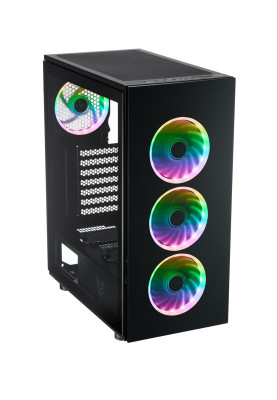 Корпус FSP CMT340 2xUSB3.0, fans ARGB F:3x12cm+ARGB R:1x12cm, без БЖ ATX