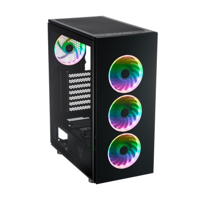 Корпус FSP CMT340 2xUSB3.0, fans ARGB F:3x12cm+ARGB R:1x12cm, без БЖ ATX