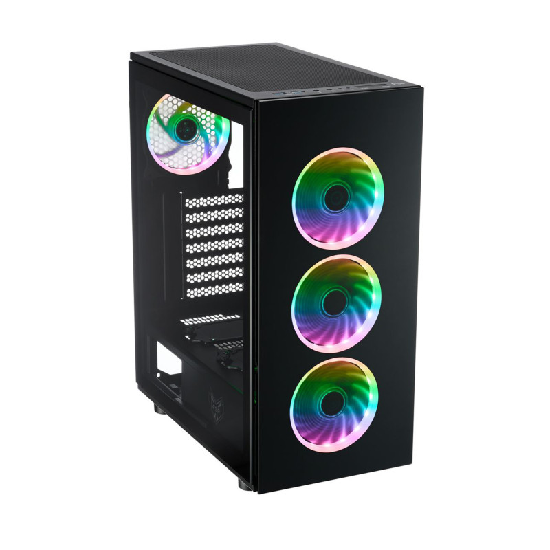 Корпус FSP CMT340 2xUSB3.0, fans ARGB F:3x12cm+ARGB R:1x12cm, без БЖ ATX