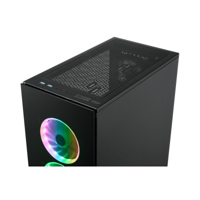 Корпус FSP CMT340 2xUSB3.0, fans ARGB F:3x12cm+ARGB R:1x12cm, без БЖ ATX