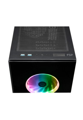 Корпус FSP CMT340 2xUSB3.0, fans ARGB F:3x12cm+ARGB R:1x12cm, без БЖ ATX