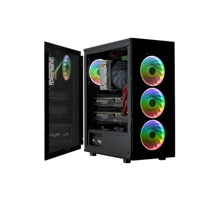 Корпус FSP CMT340 2xUSB3.0, fans ARGB F:3x12cm+ARGB R:1x12cm, без БЖ ATX