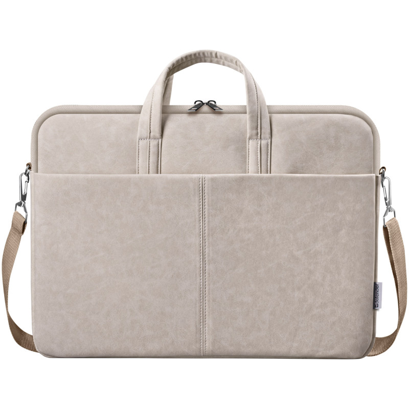 Сумка для ноутбука 15.6'' Defender Solid шкіра, кишеня, бежева