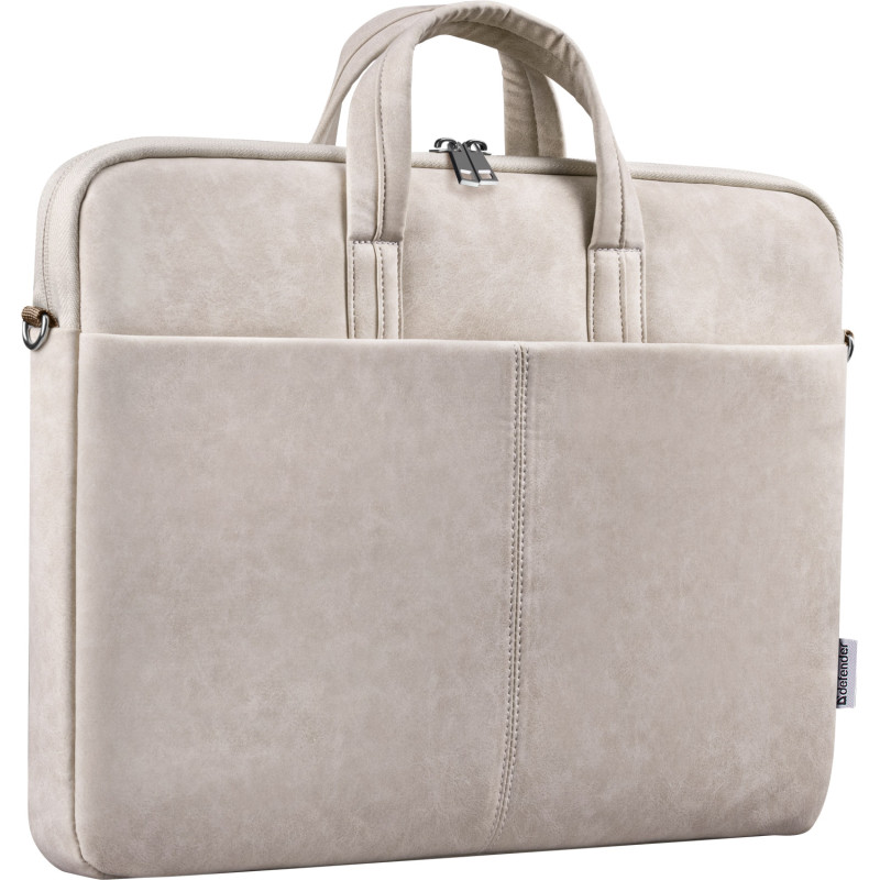 Сумка для ноутбука 15.6'' Defender Solid шкіра, кишеня, бежева