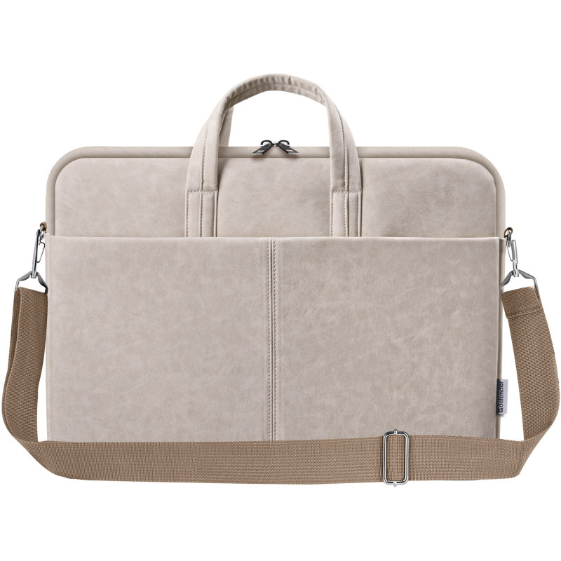 Сумка для ноутбука 15.6'' Defender Solid шкіра, кишеня, бежева