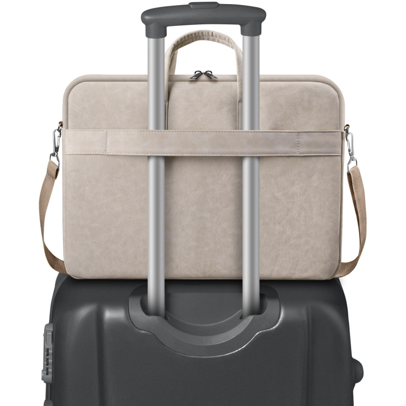 Сумка для ноутбука 15.6'' Defender Solid шкіра, кишеня, бежева