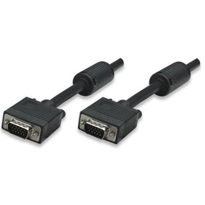 Кабель VGA 15M-15M, 7.5 м, Manhattan, з феритами, екранований