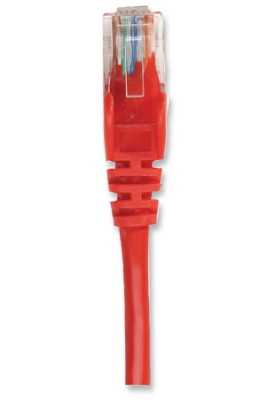 Патчкорд UTP Cat.5e ( 1м червоний ), Intellinet, Біметал, ССА
