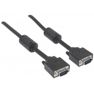 Кабель VGA 15M-15M, 3.0 м, Manhattan, з феритами, екранований