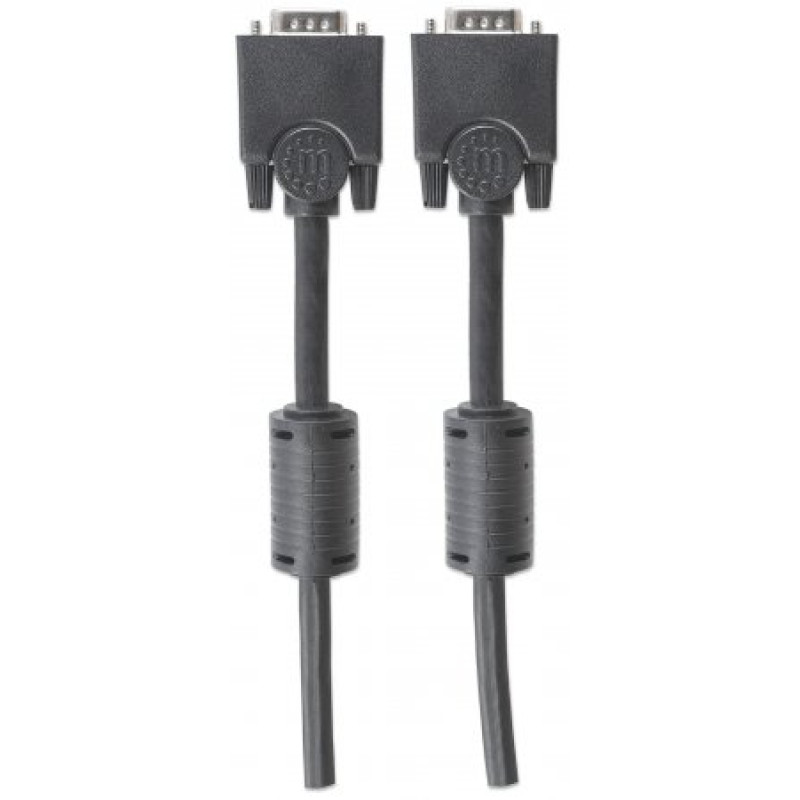 Кабель VGA 15M-15M, 3.0 м, Manhattan, з феритами, екранований