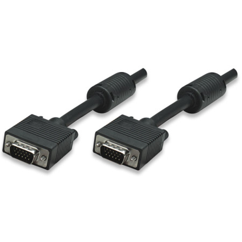 Кабель VGA 15M-15M,30.0 м, Manhattan, з феритами, екранований