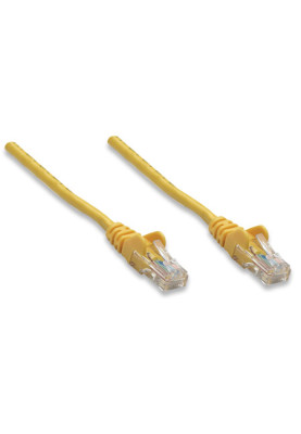 Патчкорд UTP Cat.5e ( 2м жовтий ), Intellinet, Біметал, ССА
