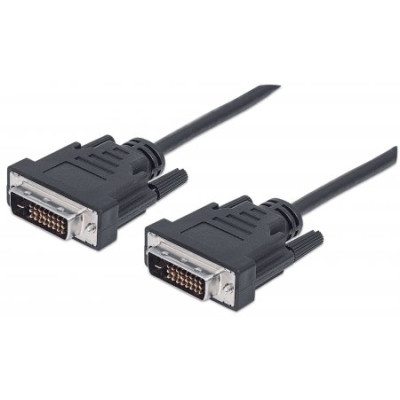 Кабель DVI-D 24M-24M, 1.8 м, Manhattan