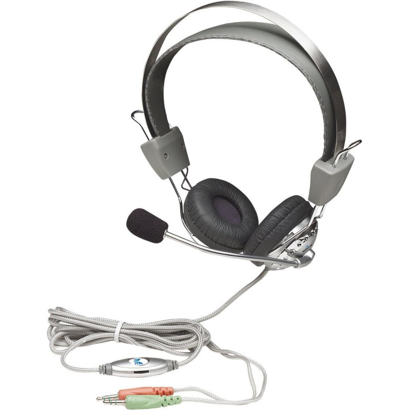 Навушники з мікрофоном  Manhattan Headset Stereo Silver
