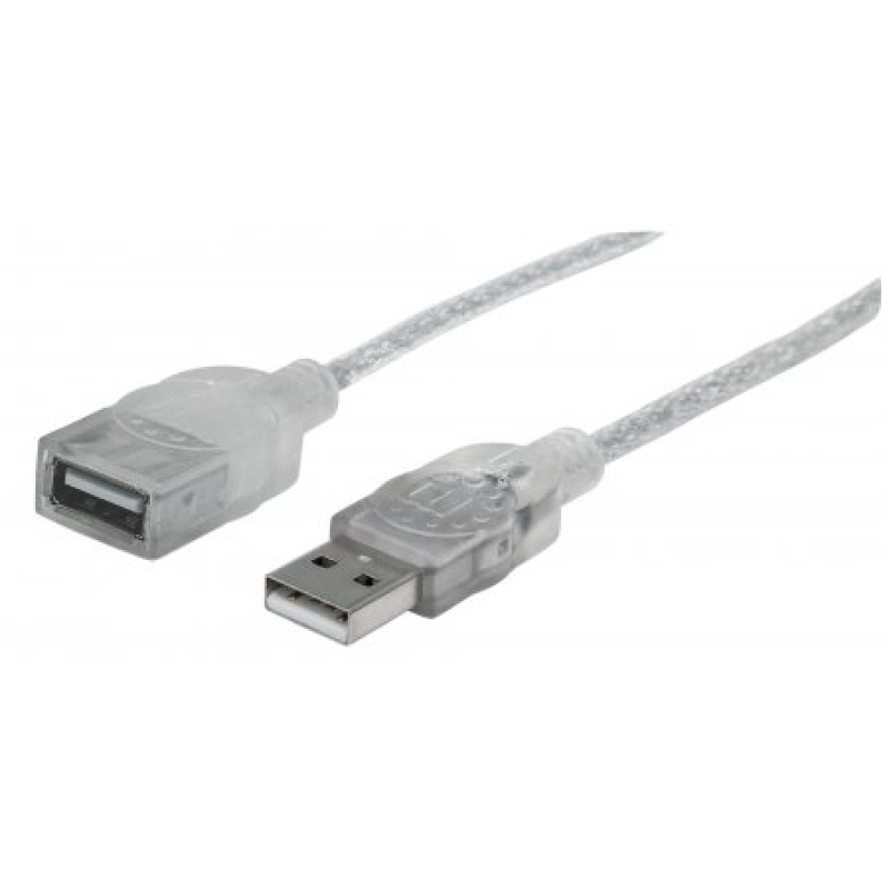 Кабель USB AM-AF (продовжувач), 1.8 м, Manhattan