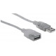 Кабель USB AM-AF (продовжувач), 1.8 м, Manhattan