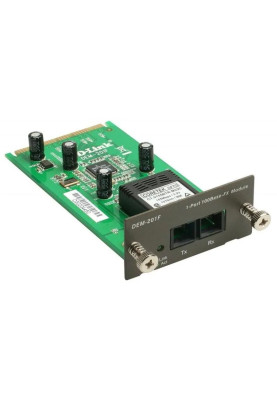 Модуль D-Link DEM-201F для комутаторів DES-3018/3026 (1 порт 100Base-FX)