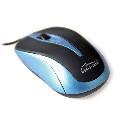 Мишка  Media-Tech  Plano, 3кн., 800dpi, чорно-синя