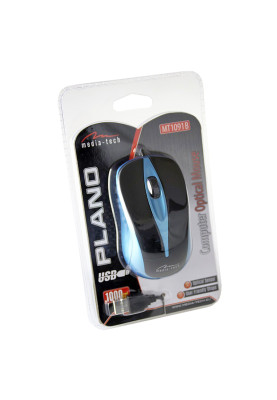 Мишка  Media-Tech  Plano, 3кн., 800dpi, чорно-синя