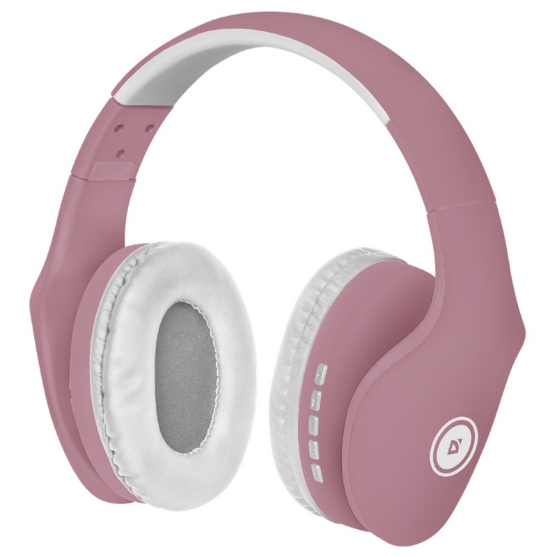 Навушники з мікрофоном Defender FreeMotion B525 Bluetooth, біло-рожевий