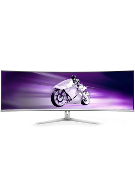 TFT 49" Philips 49M2C8900, OLED, DQHD, 240Hz, 0.03ms, 2хHDMI, DP, USB-C, USB-hub, HAS,колонки, білий