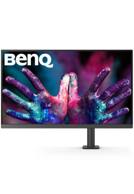 TFT 31.5" BenQ PD3205UA, IPS, 4K UHD, 99% sRGB, HDMI, DP, USB-С, USB-hub, HAS, колонки, темно- сірий