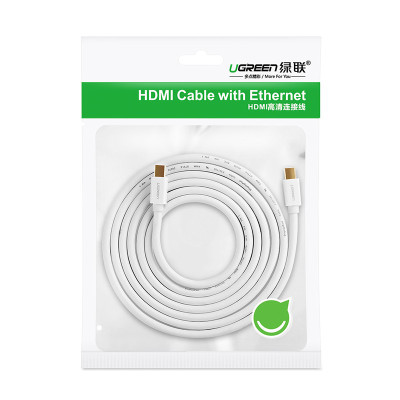 Кабель Mini DP Male to Male Cable 2m UGREEN MD111 Білий