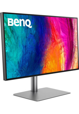 TFT 32" BenQ PD3225U, IPS, 4K, HDMI, DP, USB-C, USB hub, HAS, Pivot, темно-сірий