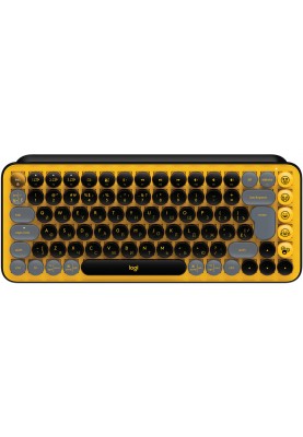 Клавіатура ігрова механічна Logitech POP Keys Wireless with Emoji Keys, чорна
