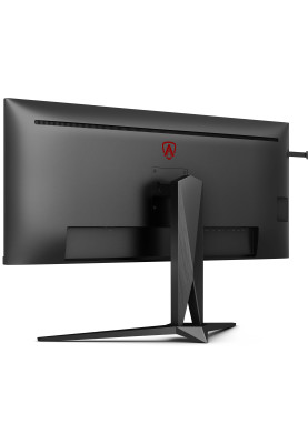 TFT 40" AOC AGON AG405UXC, WQHD, IPS, 144Гц, 1ms, 2xHDMI, DP, USB-C, USB-hub, HAS, чорний з червоним