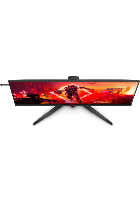 TFT 40" AOC AGON AG405UXC, WQHD, IPS, 144Гц, 1ms, 2xHDMI, DP, USB-C, USB-hub, HAS, чорний з червоним