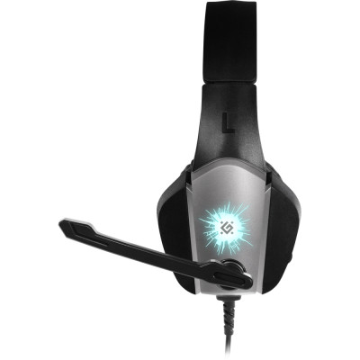 Ігрова гарнітура Defender X-Skull  кабель 2.1м, чорно-сіра