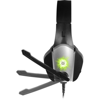 Ігрова гарнітура Defender X-Skull  кабель 2.1м, чорно-сіра