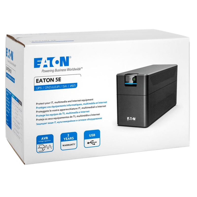 ДБЖ Eaton 5E 1600 USB IEC G2, 1600VA/900W, USB, 6xIEC