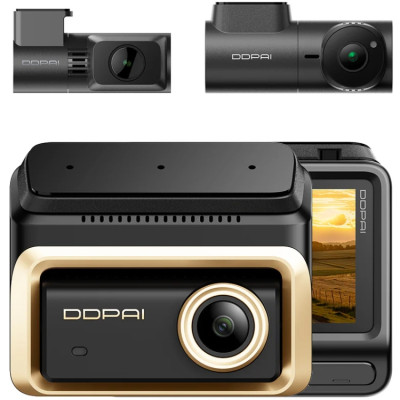 Відеореєстратор DDPAI Dashcam Z90T + камера заднього виду + камера салону Відеореєстратор DDPAI Dashcam Z90T + камера заднього виду + камера салону