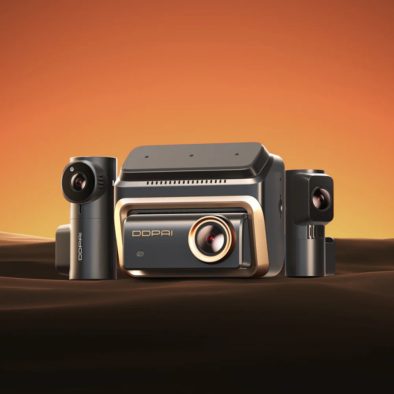 Відеореєстратор DDPAI Dashcam Z90T + камера заднього виду + камера салону