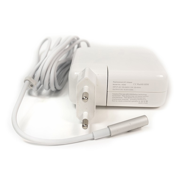 Блок живлення для ноутбуків PowerPlant APPLE 220V, 16.5V 60W 3.65A (MagSafe 2)