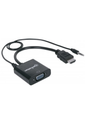Перехідник HDMI M -> VGA F (з аудіо інтерфейсом) Manhattan