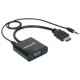 Перехідник HDMI M -> VGA F (з аудіо інтерфейсом) Manhattan