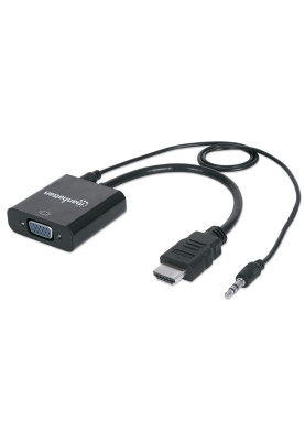 Перехідник HDMI M -> VGA F (з аудіо інтерфейсом) Manhattan